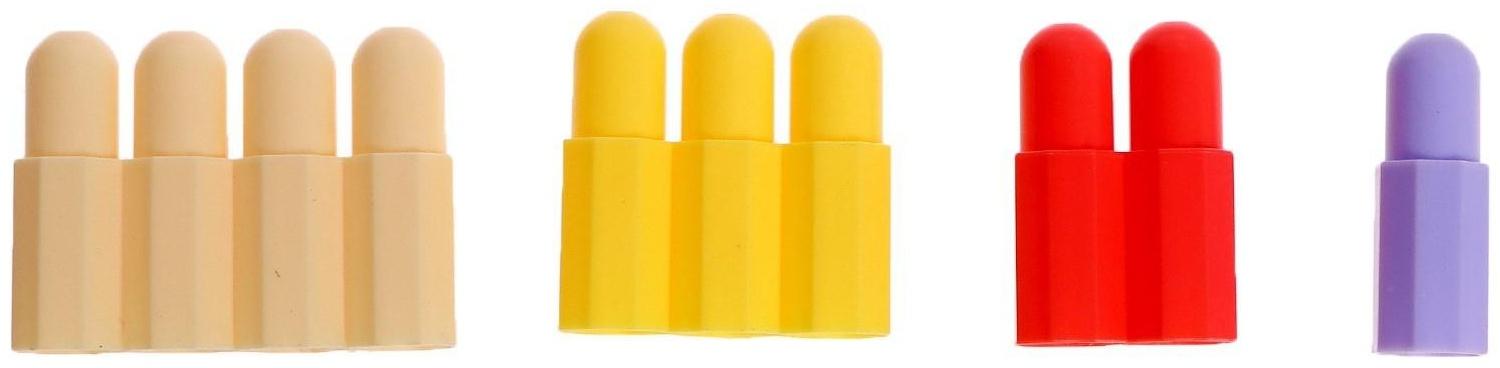 Конструктор «Весёлые колпачки», 56 деталей