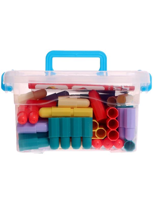 Конструктор «Весёлые колпачки», 56 деталей