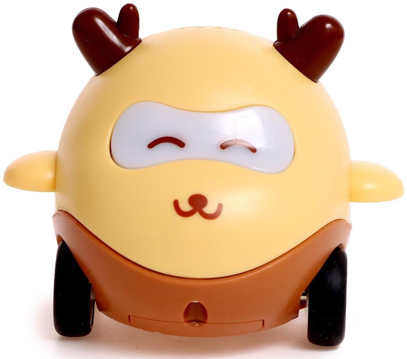 Музыкальная игрушка «Весёлые машинки», звук, свет, цвет жёлтый