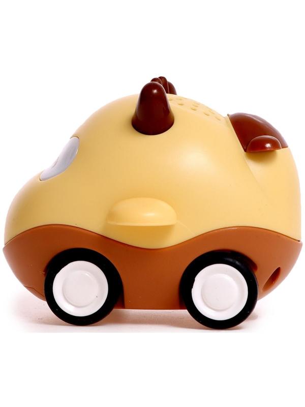 Музыкальная игрушка «Весёлые машинки», звук, свет, цвет жёлтый