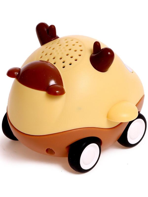 Музыкальная игрушка «Весёлые машинки», звук, свет, цвет жёлтый