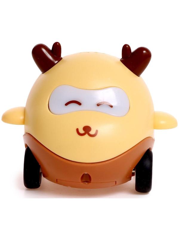 Музыкальная игрушка «Весёлые машинки», звук, свет, цвет жёлтый