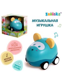 Музыкальная игрушка «Весёлые машинки», свет, цвет зелёный