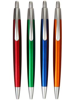 Ручка шариковая автоматическая 0,8мм, синяя, корпус МИКС