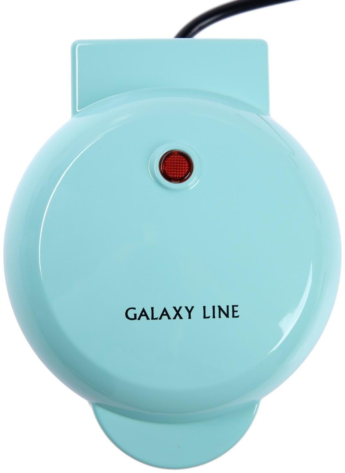 Электровафельница Galaxy GL 2979, 800 Вт, венские вафли, антипригарное покрытие, цвет мятный