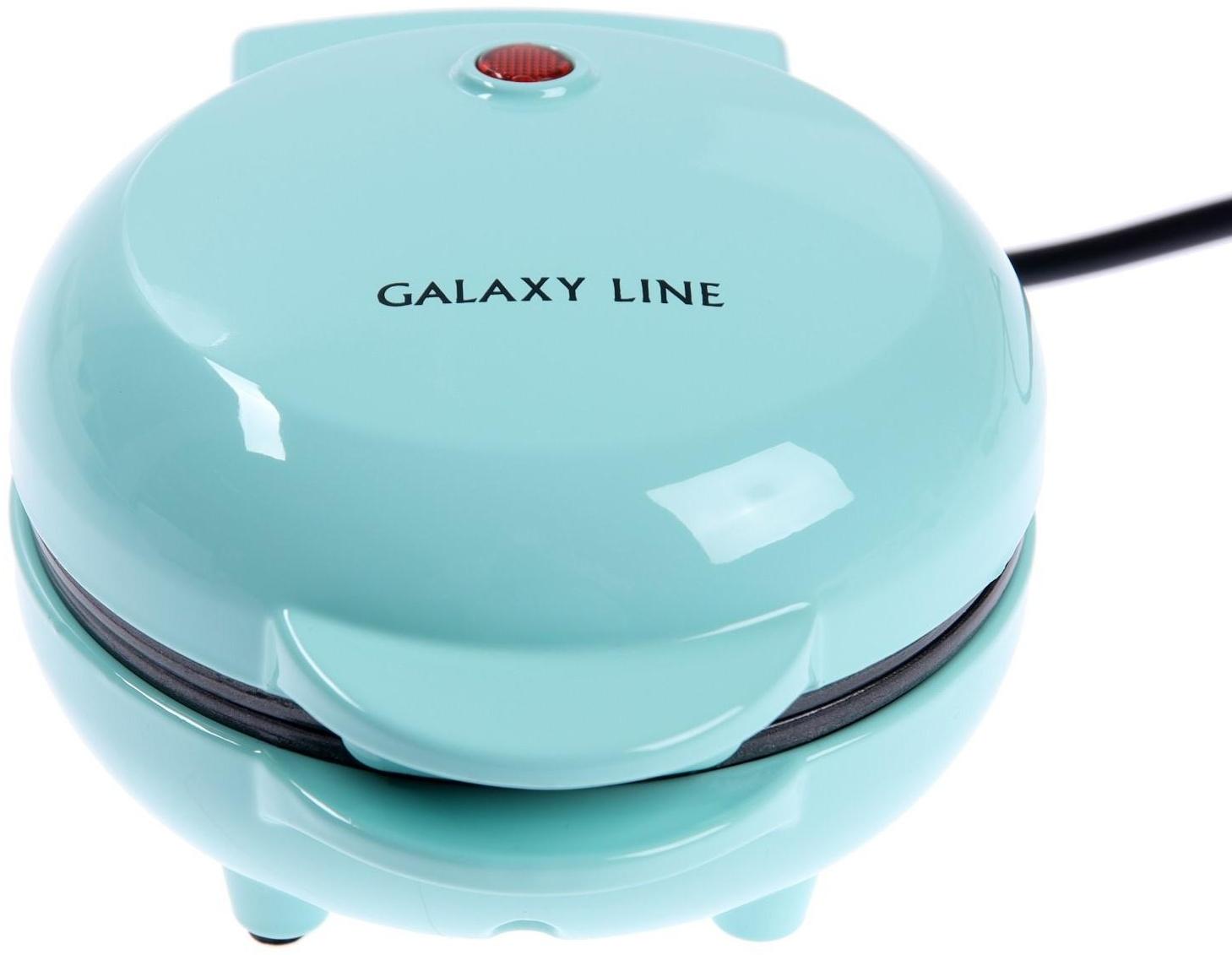 Электровафельница Galaxy GL 2979, 800 Вт, венские вафли, антипригарное покрытие, цвет мятный