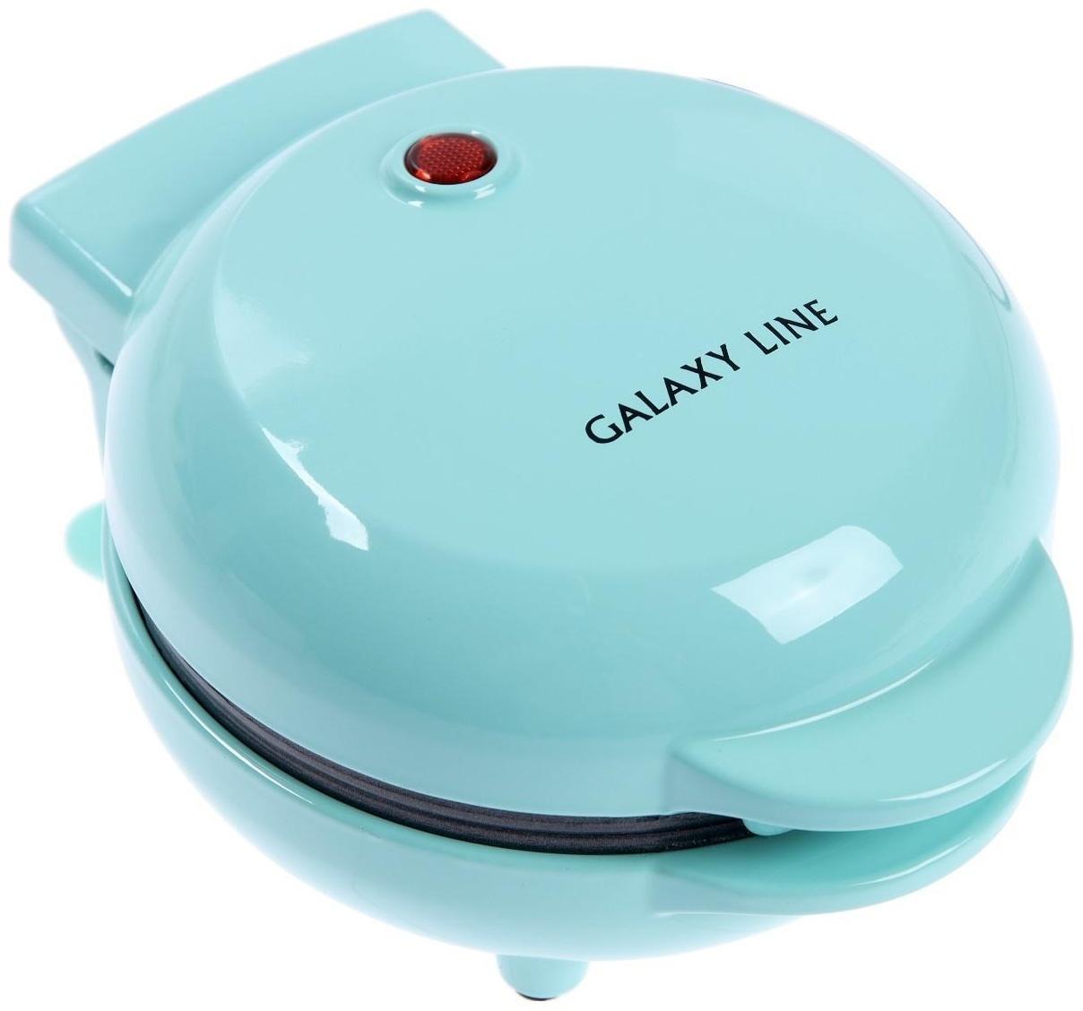 Электровафельница Galaxy GL 2979, 800 Вт, венские вафли, антипригарное покрытие, цвет мятный