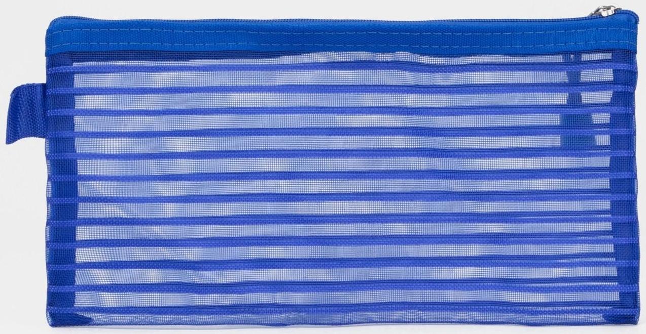Косметичка на молнии, цвет синий