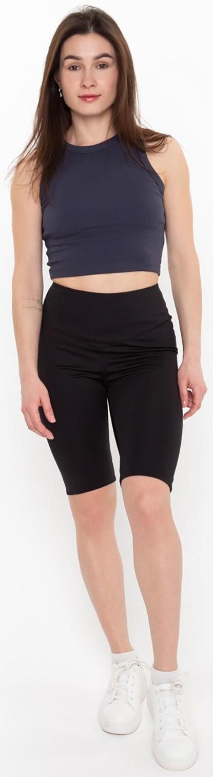 Велосипедки женские, цвет чёрный, размер 48