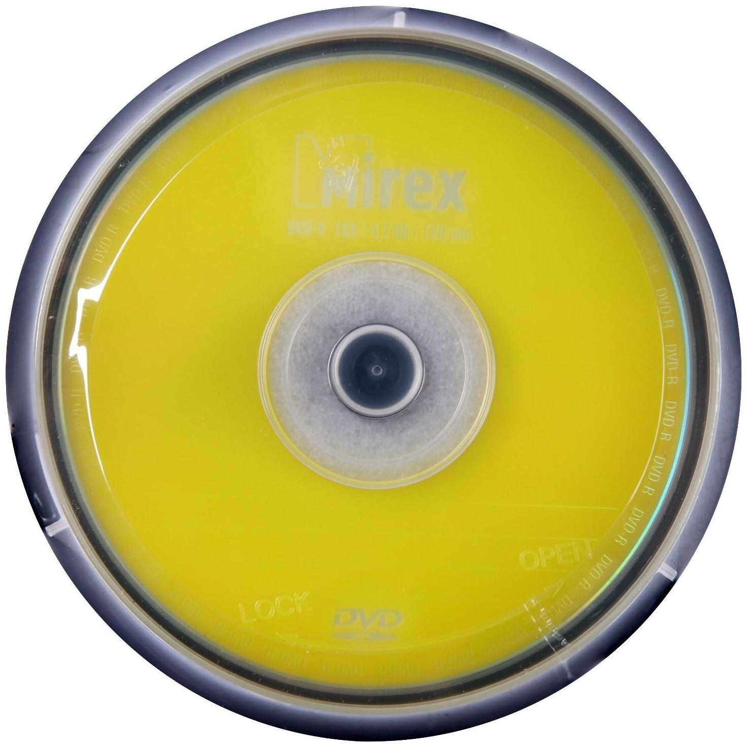 Диск DVD-R Mirex Brand, 16x, 4.7 Гб, Cake Box, 10 шт