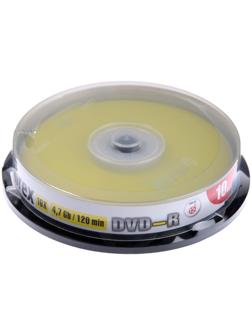 Диск DVD-R Mirex Brand, 16x, 4.7 Гб, Cake Box, 10 шт