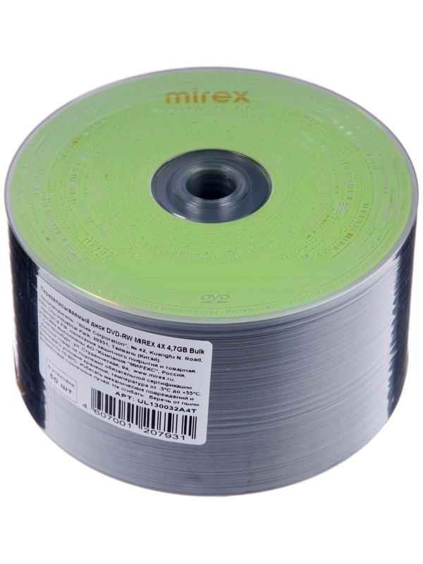 Диск DVD-RW Mirex Brand 50, 4х, 4.7 Гб, 1 шт