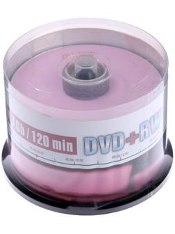 Диск DVD+RW Mirex Brand, 4x, 4.7 Гб, Cake Box, 50 шт