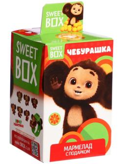 Игрушка Чебурашка, с мармеладом в коробочке, 10г