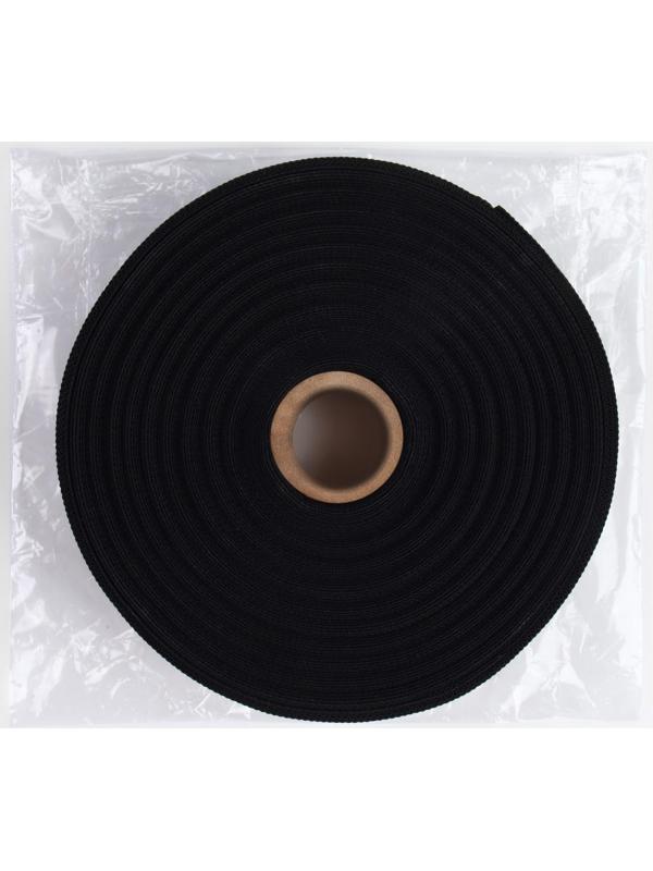 Лента корсажная, 45 мм, 25 м, цвет чёрный