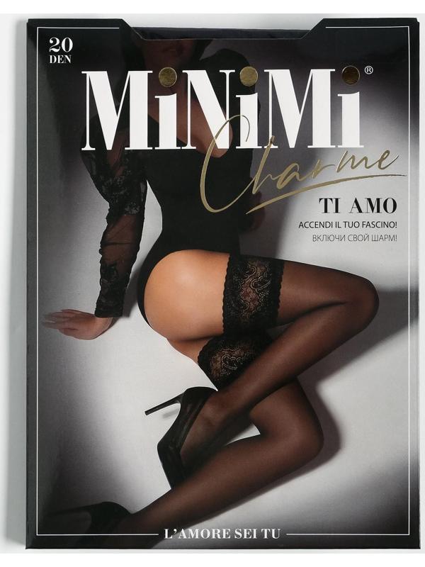 Чулки женские MiNiMi TI AMO 20 ден, цвет чёрный (nero), размер 3 (M/L)