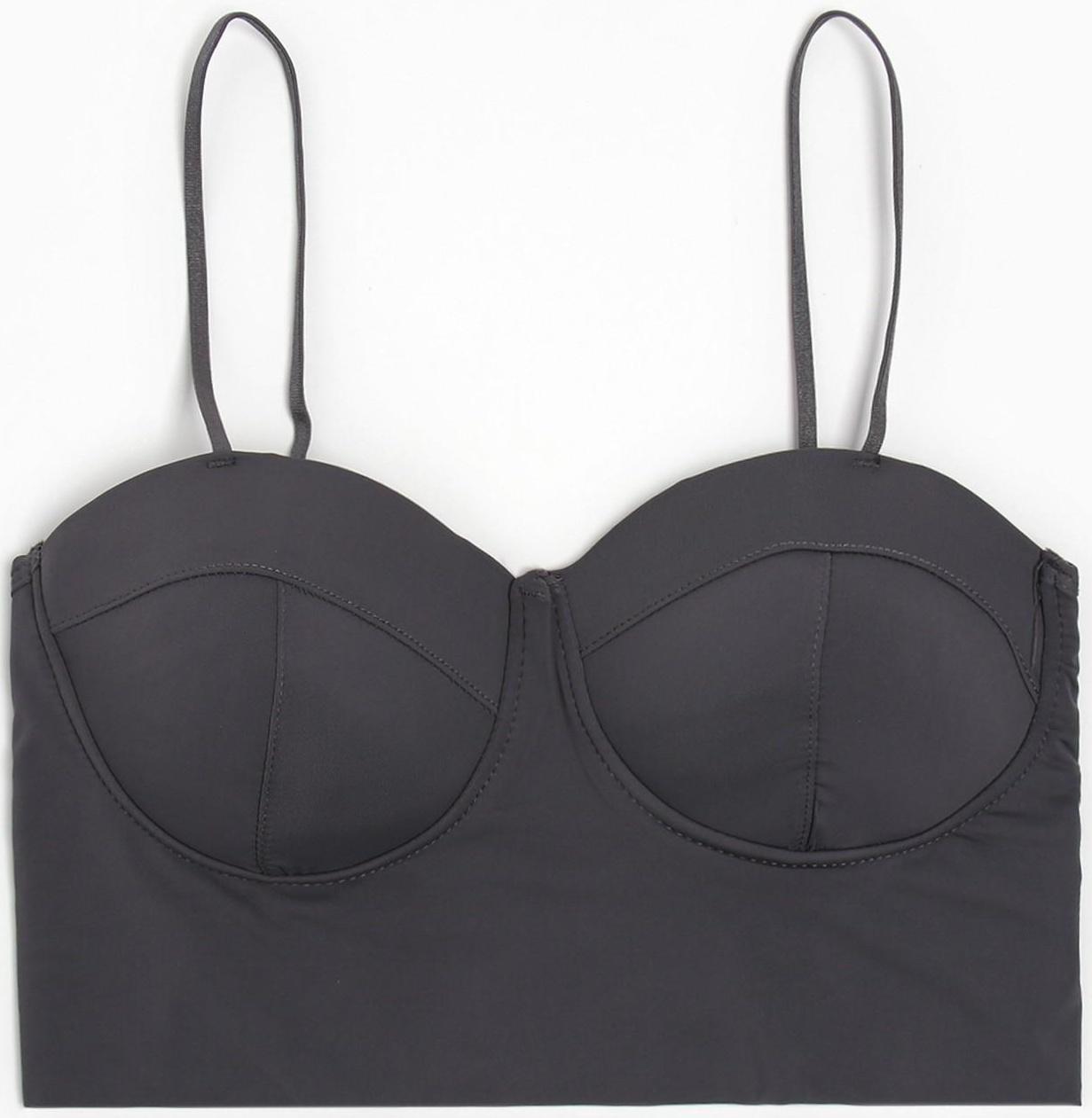 Топ женский цвет серый, размер 42-44