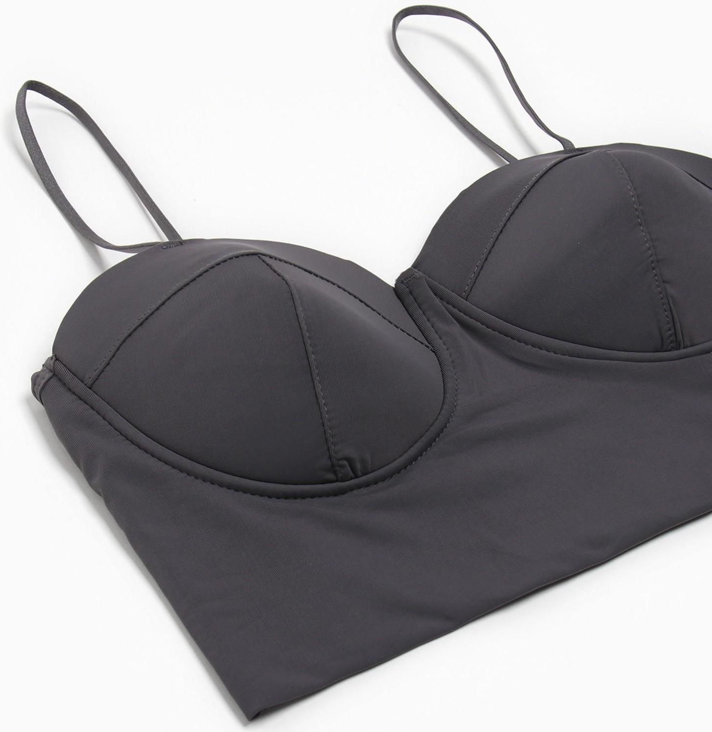 Топ женский цвет серый, размер 42-44