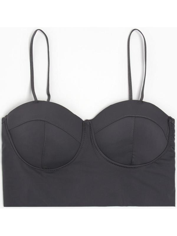 Топ женский цвет серый, размер 42-44