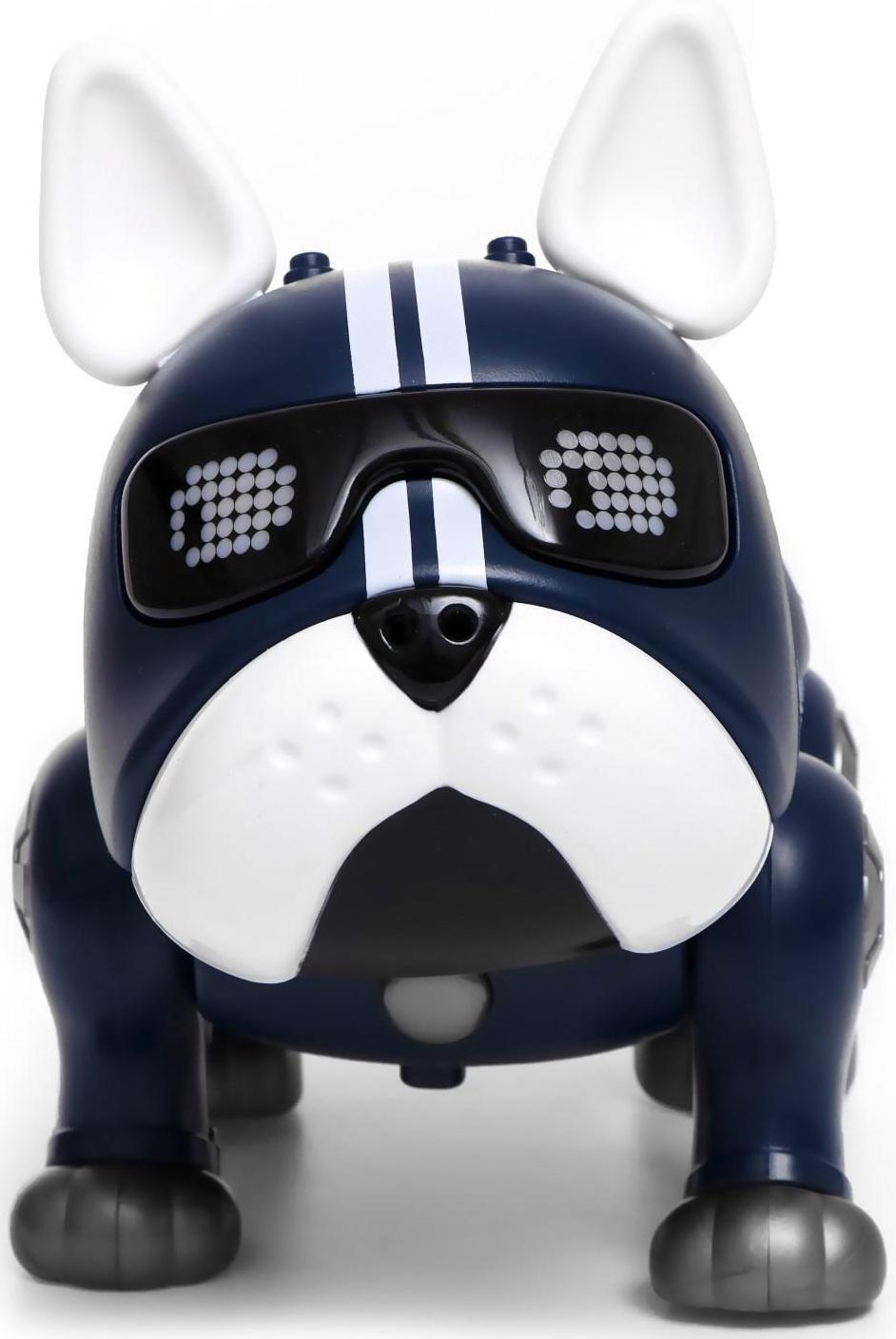 Собака-робот «Дюк», звук, свет, ходит, цвет синий