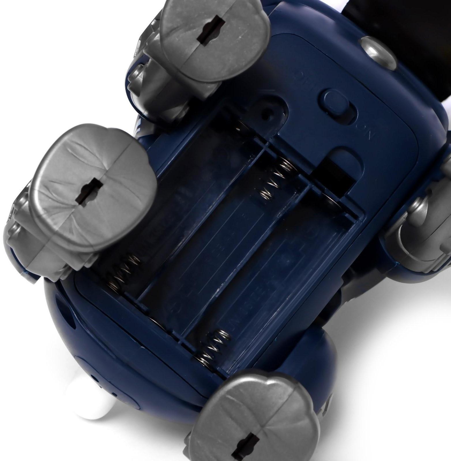 Собака-робот «Дюк», звук, свет, ходит, цвет синий