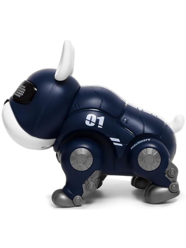 Собака-робот «Дюк», звук, свет, ходит, цвет синий