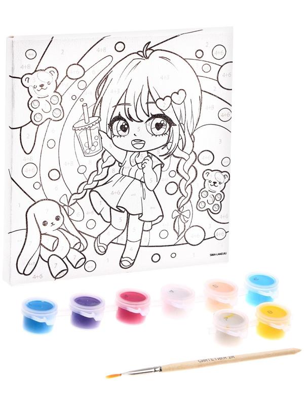 Картина по номерам «Мармеладное настроение», 15х15 см