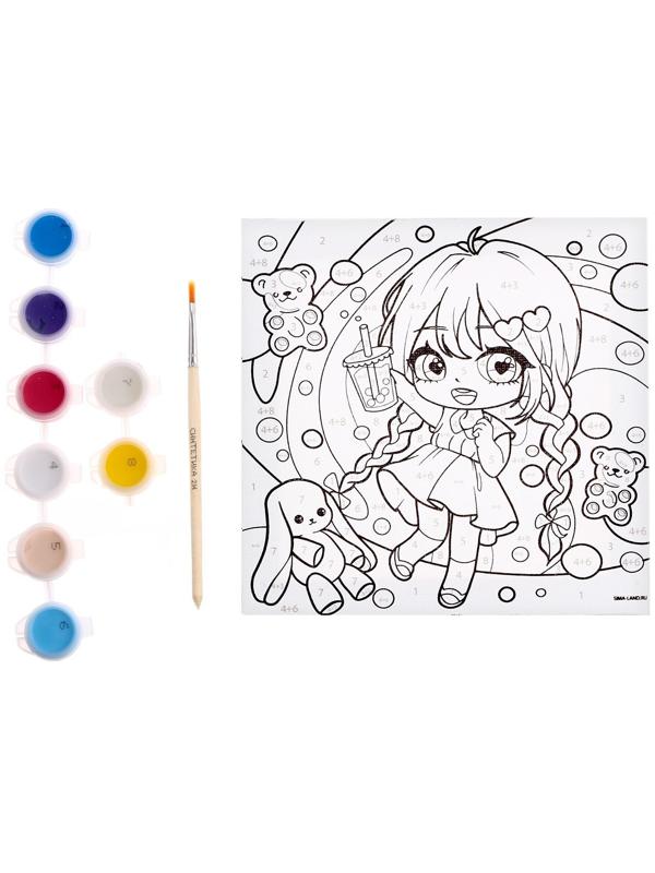 Картина по номерам «Мармеладное настроение», 15х15 см