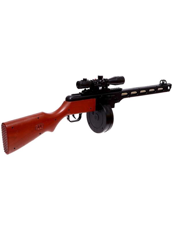 Автомат ППШ, с лазером, фонариком, 70 см, стреляет пульками 6 мм