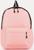 Рюкзак на молнии, наружный карман, цвет розовый