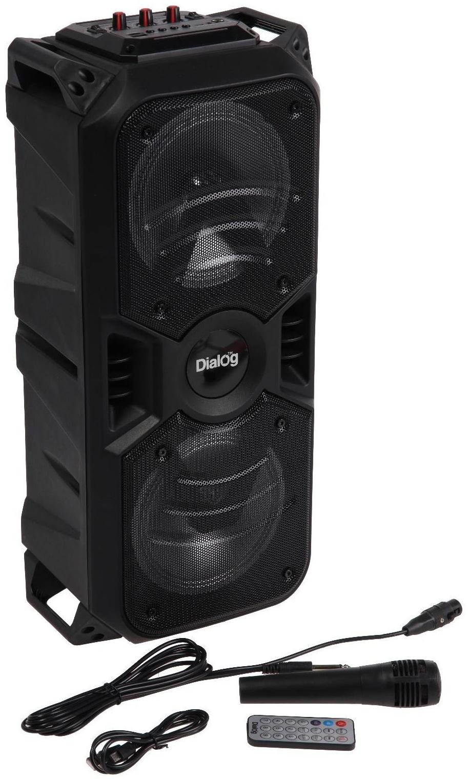 Портативная караоке система Dialog Oscar AO-11, 26 Вт, FM, AUX, USB, BT, микрофон, 3600 мАч