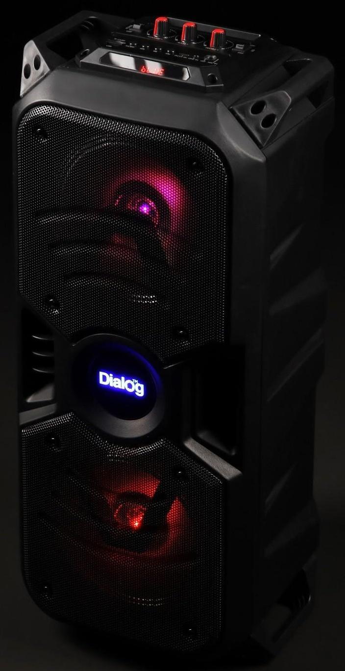 Портативная караоке система Dialog Oscar AO-11, 26 Вт, FM, AUX, USB, BT, микрофон, 3600 мАч