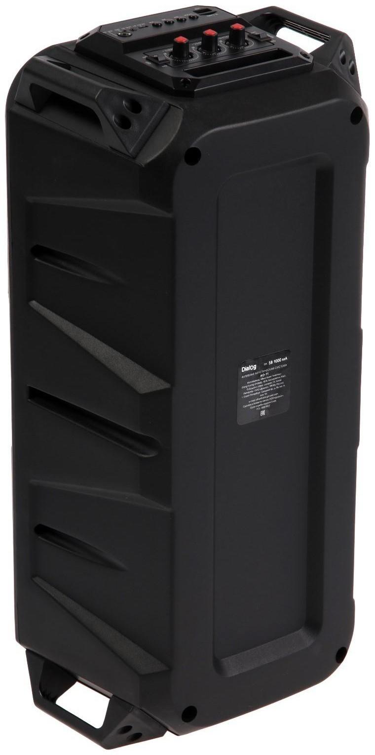 Портативная караоке система Dialog Oscar AO-11, 26 Вт, FM, AUX, USB, BT, микрофон, 3600 мАч