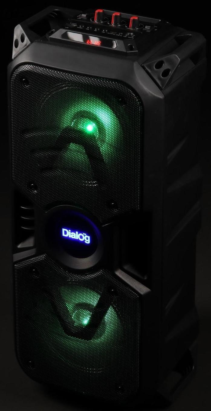 Портативная караоке система Dialog Oscar AO-11, 26 Вт, FM, AUX, USB, BT, микрофон, 3600 мАч
