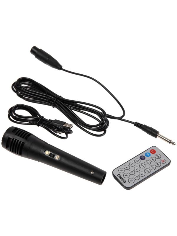 Портативная караоке система Dialog Oscar AO-11, 26 Вт, FM, AUX, USB, BT, микрофон, 3600 мАч