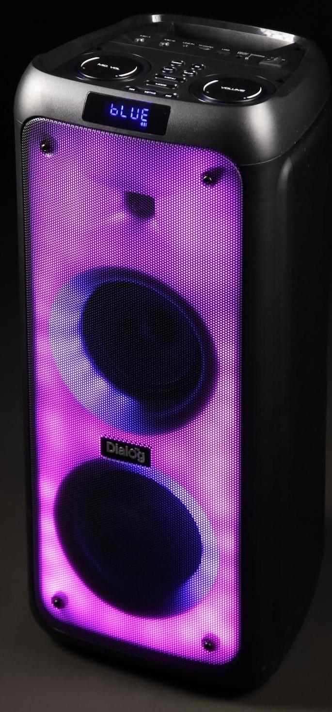 Портативная караоке система Dialog Oscar AO-200 ,45Вт, FM, AUX, USB, BT, беспр.микр,3600 мАч