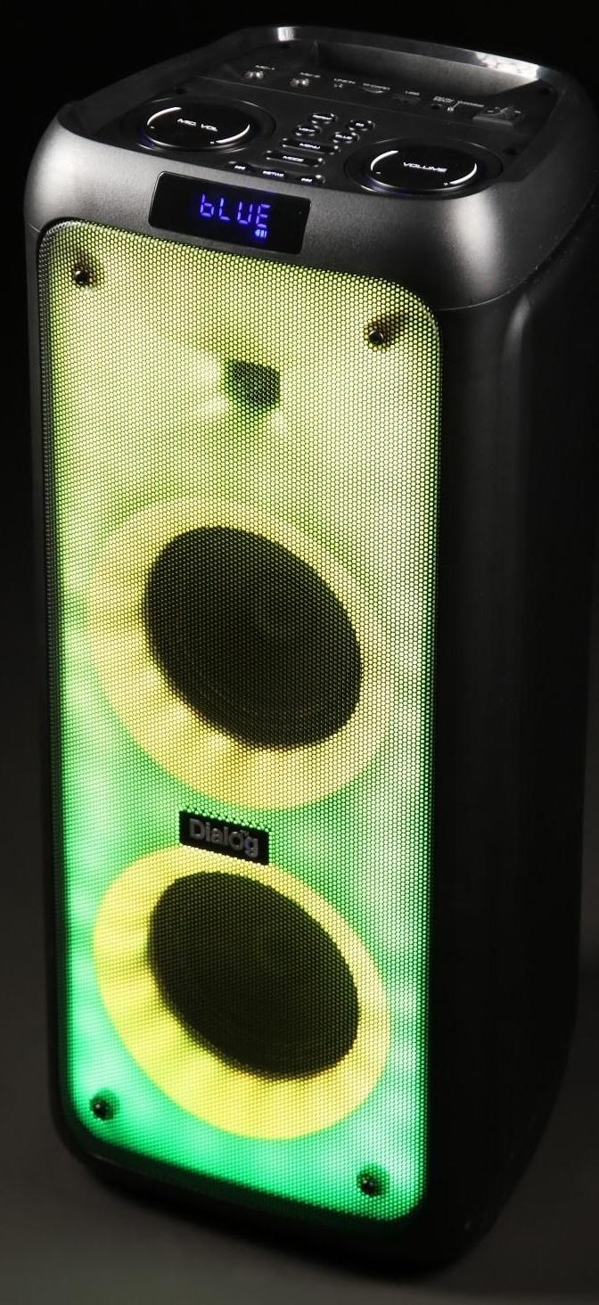 Портативная караоке система Dialog Oscar AO-200 ,45Вт, FM, AUX, USB, BT, беспр.микр,3600 мАч