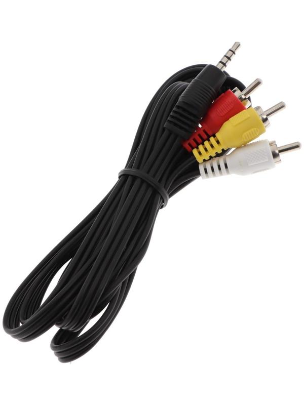 Кабель Belsis BL1039, Jack 3.5 мм(m)- 3xRCA(m), 3 м, черный