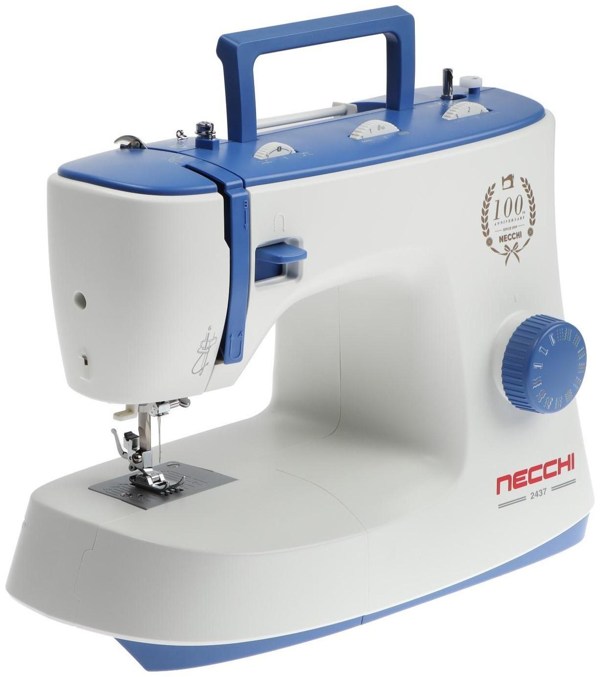 Швейная машина Швейная машина Necchi 2437, 70 Вт, 37 операций, полуавтомат, белая