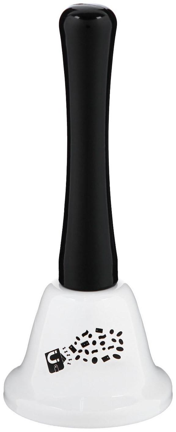 Колокольчик настольный , белый