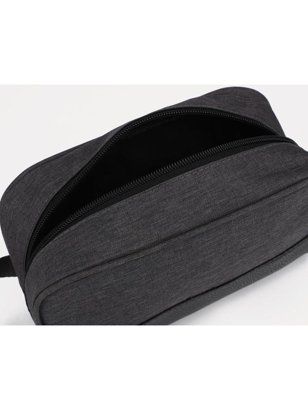 Косметичка на молнии, цвет тёмно-серый