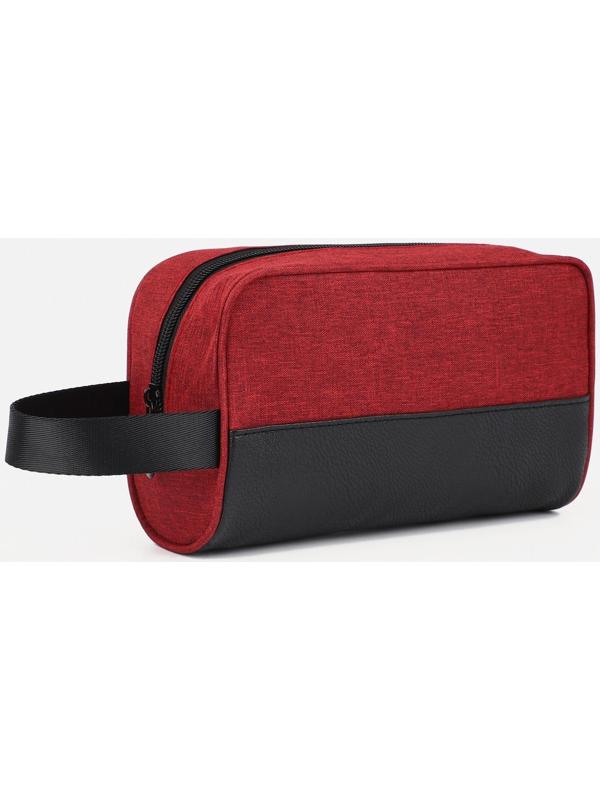 Косметичка на молнии, цвет бордовый