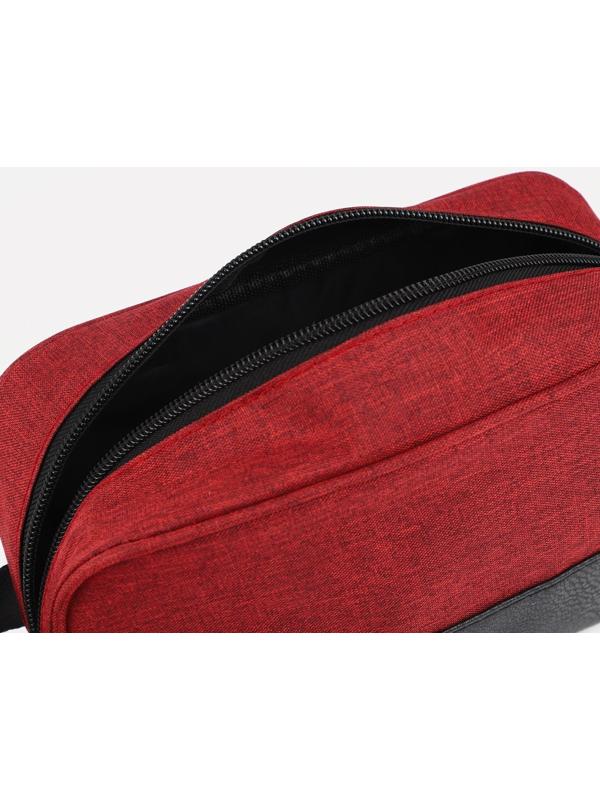 Косметичка на молнии, цвет бордовый