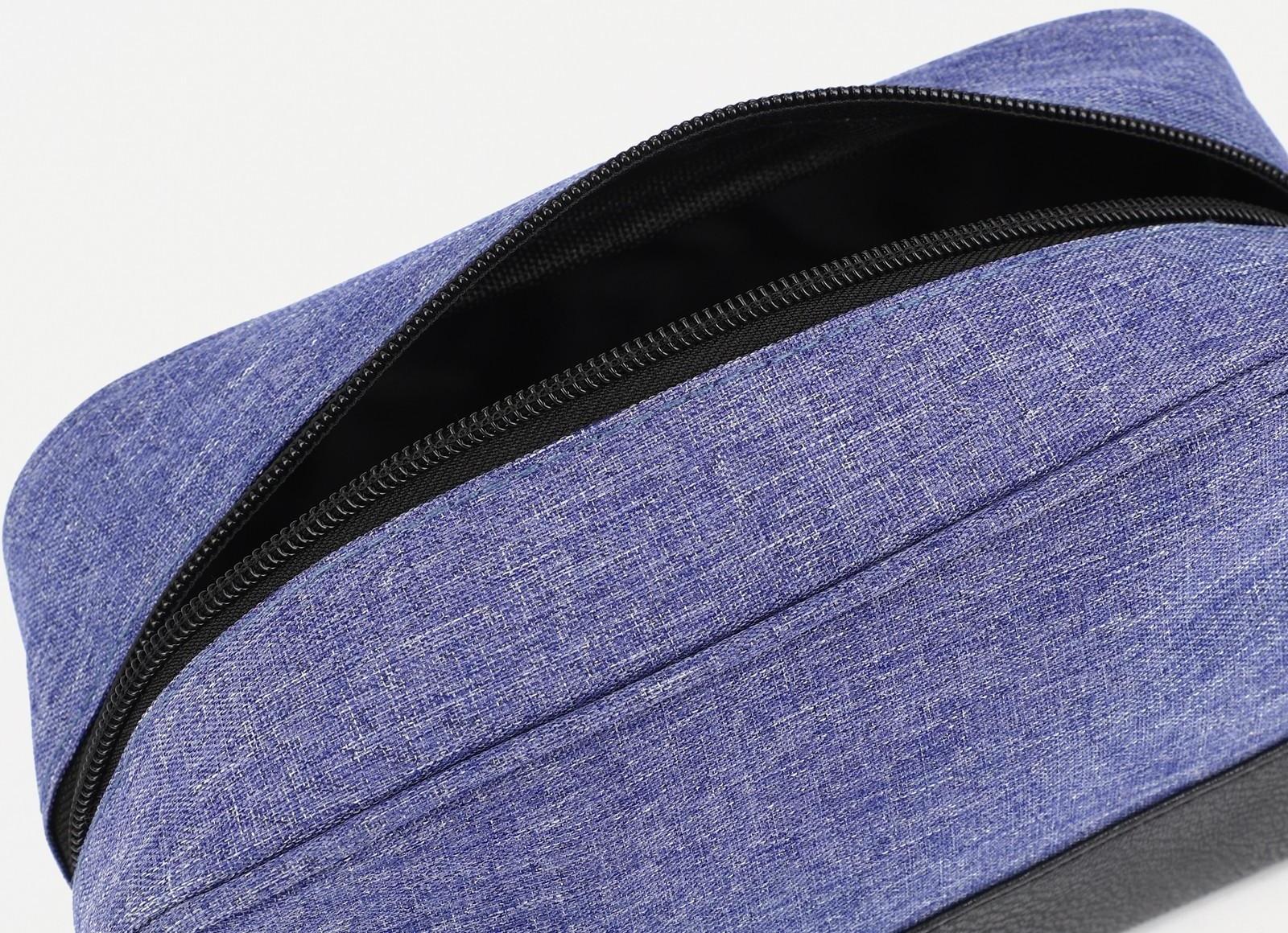 Косметичка на молнии, цвет фиолетовый