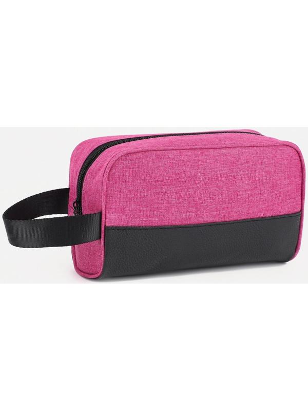 Косметичка на молнии, цвет розовый