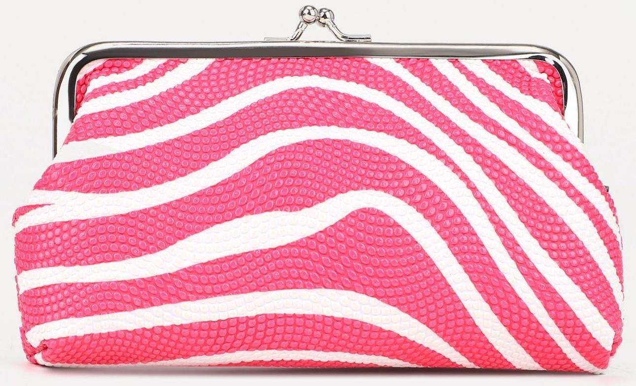 Косметичка на фермуаре, цвет розовый