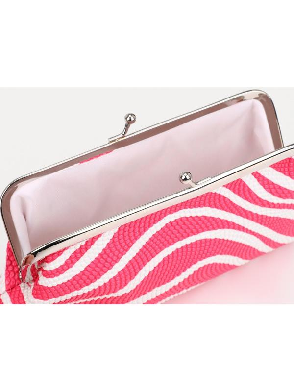 Косметичка на фермуаре, цвет розовый