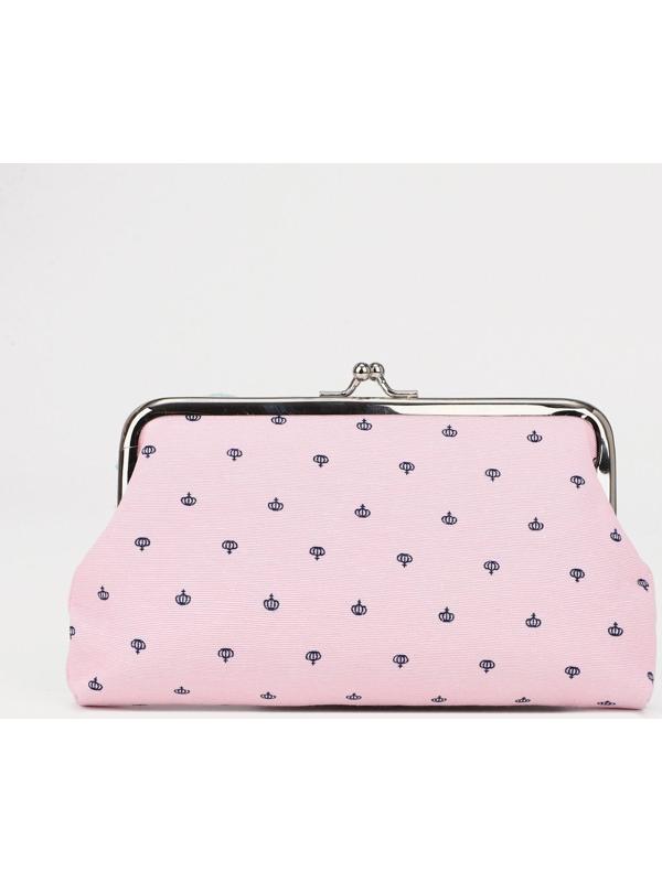 Косметичка на фермуаре, цвет розовый