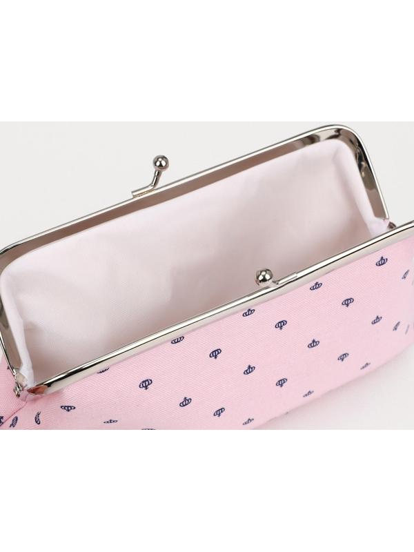 Косметичка на фермуаре, цвет розовый