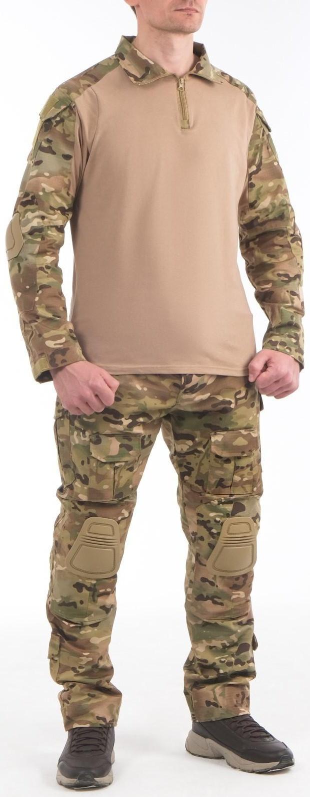 Костюм тактический, со вставками на локтях и коленях, мультикам, M